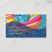 Schwimmbad Cleaner Business Card Klare Schwimmbad Visitenkarte (Vorderseite)
