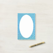 Schwimmbad Cool Blue Water Print Post-it Klebezettel (Auf Schreibtisch)