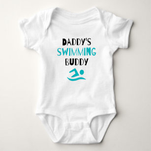 Schwimmbad: Daddys schwimmender Buddy Niedlich Baby Strampler