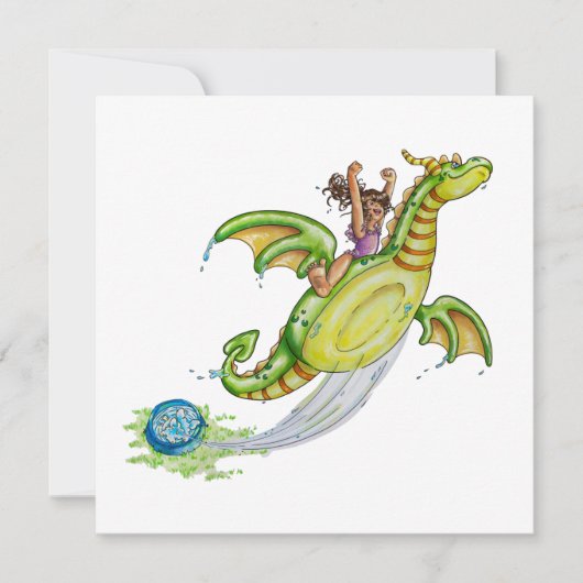 Schwimmbad Dankeskarte (Vorderseite)