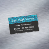 Schwimmbad-Dienstmagnete Magnetische Visitenkarte (Beispiel)