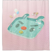 Schwimmbad Duschvorhang (Vorderseite)