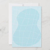 Schwimmbad Eiscreme Kinderdusche Einladung (Rückseite)