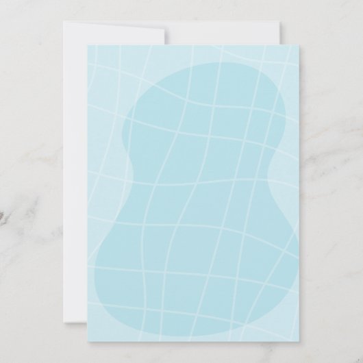 Schwimmbad Eiscreme Kinderdusche Einladung (Rückseite)