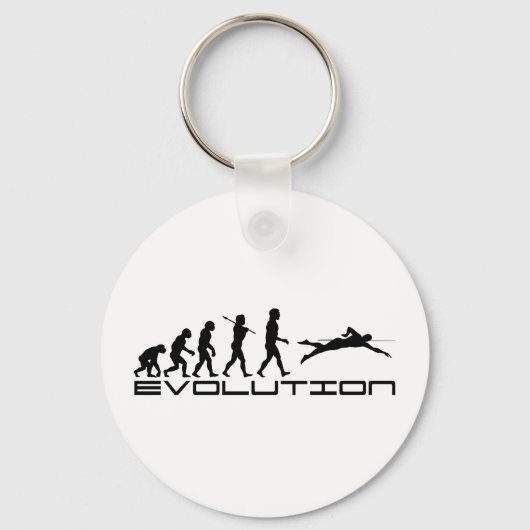 Schwimmbad Evolution Sport Art Schlüsselanhänger (Vorderseite)