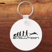 Schwimmbad Evolution Sport Art Schlüsselanhänger (Vorderseite)