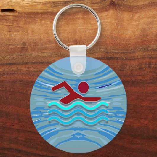 Schwimmbad Fitness NVN254 Schwimmbad Schlüsselanhänger (Vorderseite)