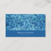 Schwimmbad, Fußboden, Fliesenleger Visitenkarte (Vorderseite)