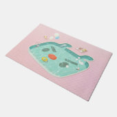 Schwimmbad Fußmatte (Schrägansicht)