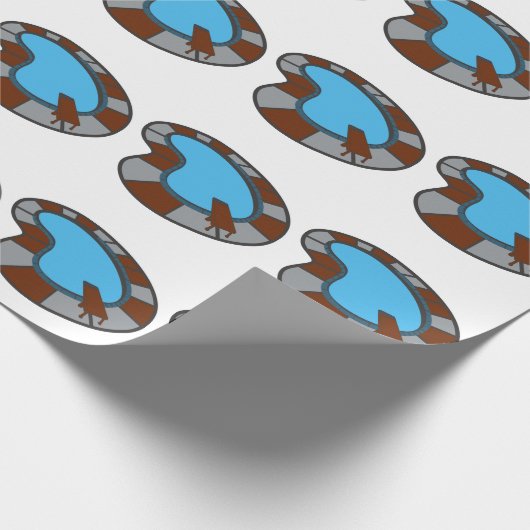 Schwimmbad Geschenkpapier (Ecke)