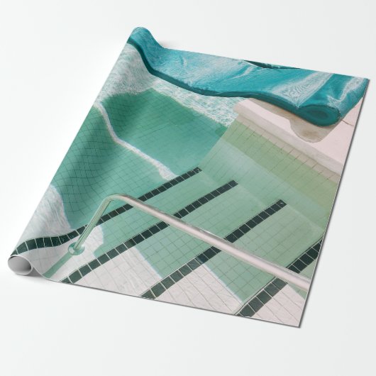Schwimmbad Geschenkpapier (Ungerollt)
