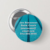 Schwimmbad Gesellschaft oder Schwimmbadlehrer nach Button (Vorne & Hinten)