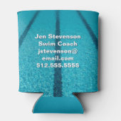 Schwimmbad Gesellschaft oder Schwimmbadlehrer nach Dosenkühler (Rückseite)