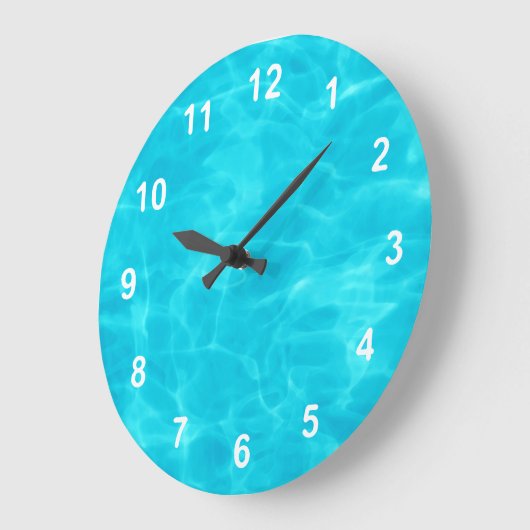 Schwimmbad. Große Wanduhr (Winkel)