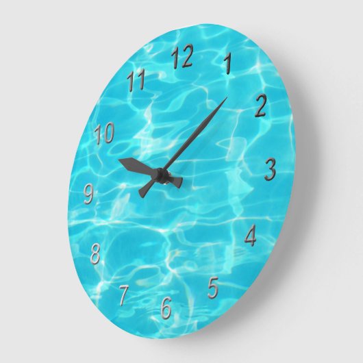 Schwimmbad. Große Wanduhr (Winkel)