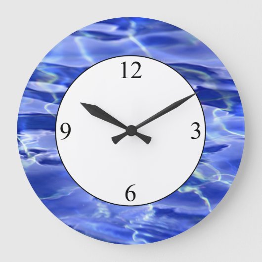 Schwimmbad Große Wanduhr (Vorderseite)