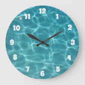 Schwimmbad Große Wanduhr (Vorderseite)