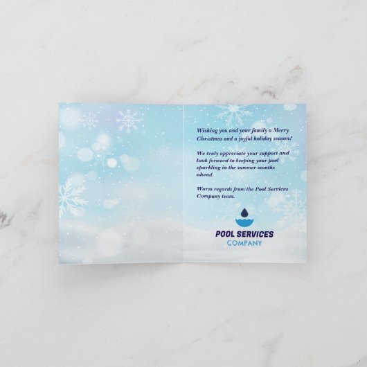 Schwimmbad im Winter Weihnachten (Innenseite)