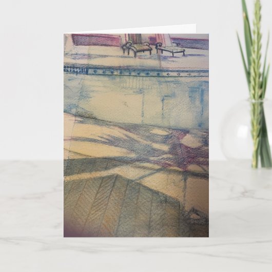 Schwimmbad Karte (Vorderseite)