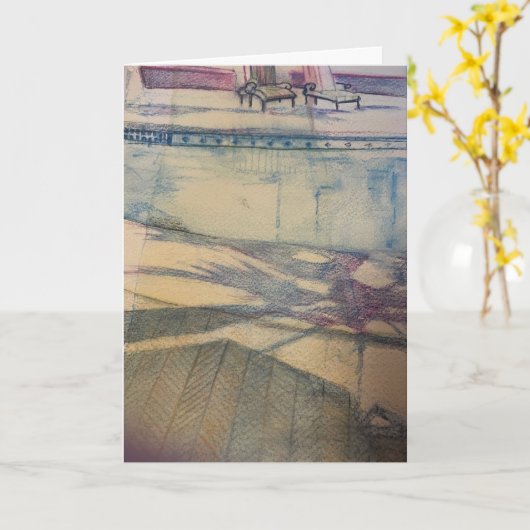 Schwimmbad Karte (Gelbe Blume)