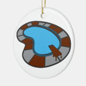 Schwimmbad Keramik Ornament (Links)