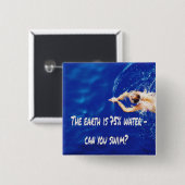Schwimmbad Liebe Schwimmbad Button (Vorne & Hinten)
