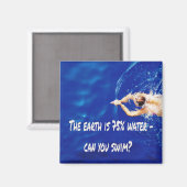 Schwimmbad Liebe Schwimmbad Magnet (Vorderseite/Rückseite)