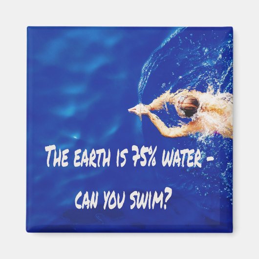 Schwimmbad Liebe Schwimmbad Magnet (Vorne)