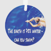 Schwimmbad Liebe Schwimmbad Ornament (Rückseite)