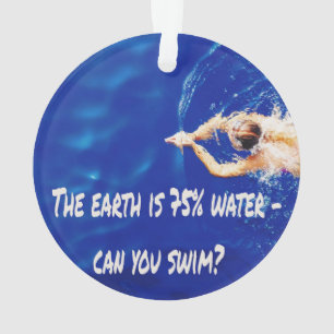 Schwimmbad Liebe Schwimmbad Ornament