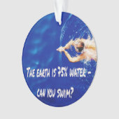 Schwimmbad Liebe Schwimmbad Ornament (Vorderseite)