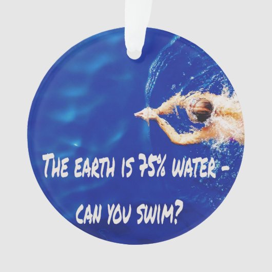 Schwimmbad Liebe Schwimmbad Ornament (Vorderseite)