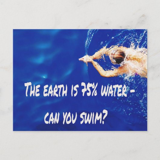 Schwimmbad Liebe Schwimmbad Postkarte (Vorderseite)