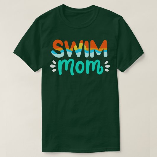 Schwimmbad Mama T-Shirt (Design vorne)