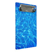 Schwimmbad Mini Klemmbrett (Schrägansicht)