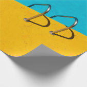 Schwimmbad mit Leiter aus nicht rostendem Stahl Geschenkpapier (Ecke)