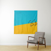 Schwimmbad mit Leiter aus nicht rostendem Stahl Wandteppich (Beispiel)