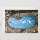 Schwimmbad Mitte des Jahrhunderts Inspiriertes Par Einladung (Vorderseite)