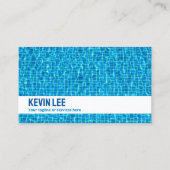 🏊 ♂️ Schwimmbad nach Maß QR Visitenkarte (Vorderseite)