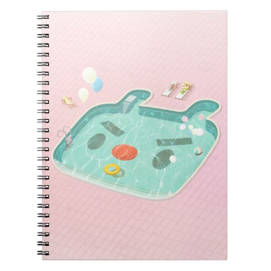 Schwimmbad Notizblock (Vorderseite)