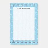 Schwimmbad Pad für Schwimmer und Coaches Post-it Klebezettel (Vorderseite)