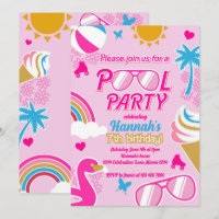 Schwimmbad Party 7 Geburtstag Girl Malibu Puppe So