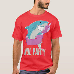 Schwimmbad Party Aufblasbare Unikorenschwimmanlage T-Shirt