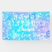 Schwimmbad Party Beach Party Wasser Wellen schick Banner (Horizontal)