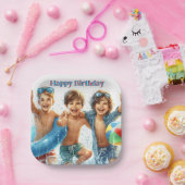 Schwimmbad Party Boys Birthday Paper Plakat Pappteller (Party)
