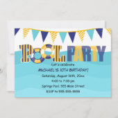 Schwimmbad Party Einladung Kinder oder Erwachsene (Vorderseite)