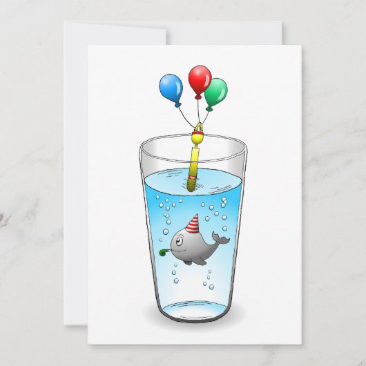 Schwimmbad Party Geburtstag Einladung (Vorderseite)