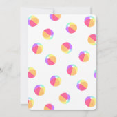 Schwimmbad Party Geburtstag Einladung (Rückseite)