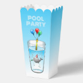 Schwimmbad Party Geburtstag Geschenkschachtel (Vorderseite)