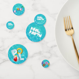 Schwimmbad Party Geburtstag Konfetti